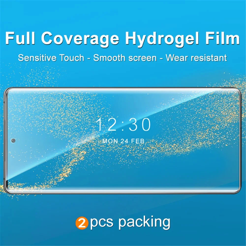 IMAK 2Pcs / Set Hydrogel Film III for vivo X90s 5G / X90 Pro+ 5G / X90 5G / X90 Pro 5G HD Clear Full Screen Protector Soft TPU Screen Film - 2