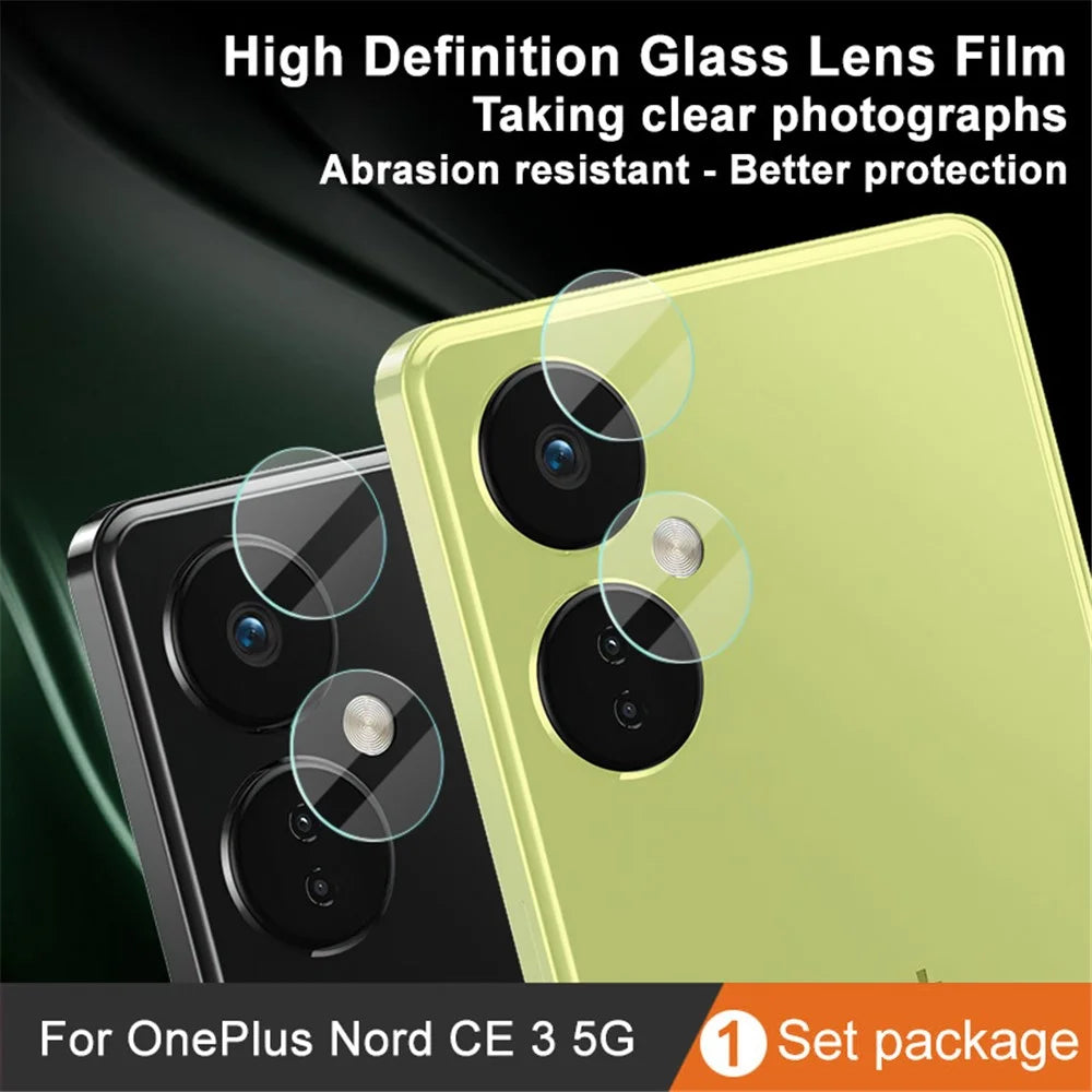 IMAK 1 Set Tempered Glass Camera Cover for OnePlus Nord CE 3 Lite 5G / Nord N30 5G HD Clear Dustproof Camera Lens Film - 2