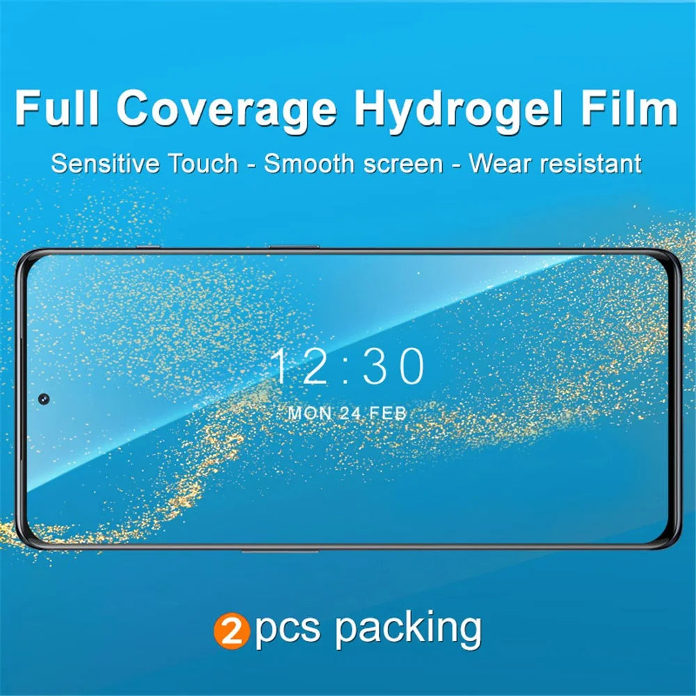 IMAK 2Pcs / Set Hydrogel Film III Screen Film for OnePlus Ace 2 5G / 11R 5G Soft TPU Clear Full Screen Protector - 2