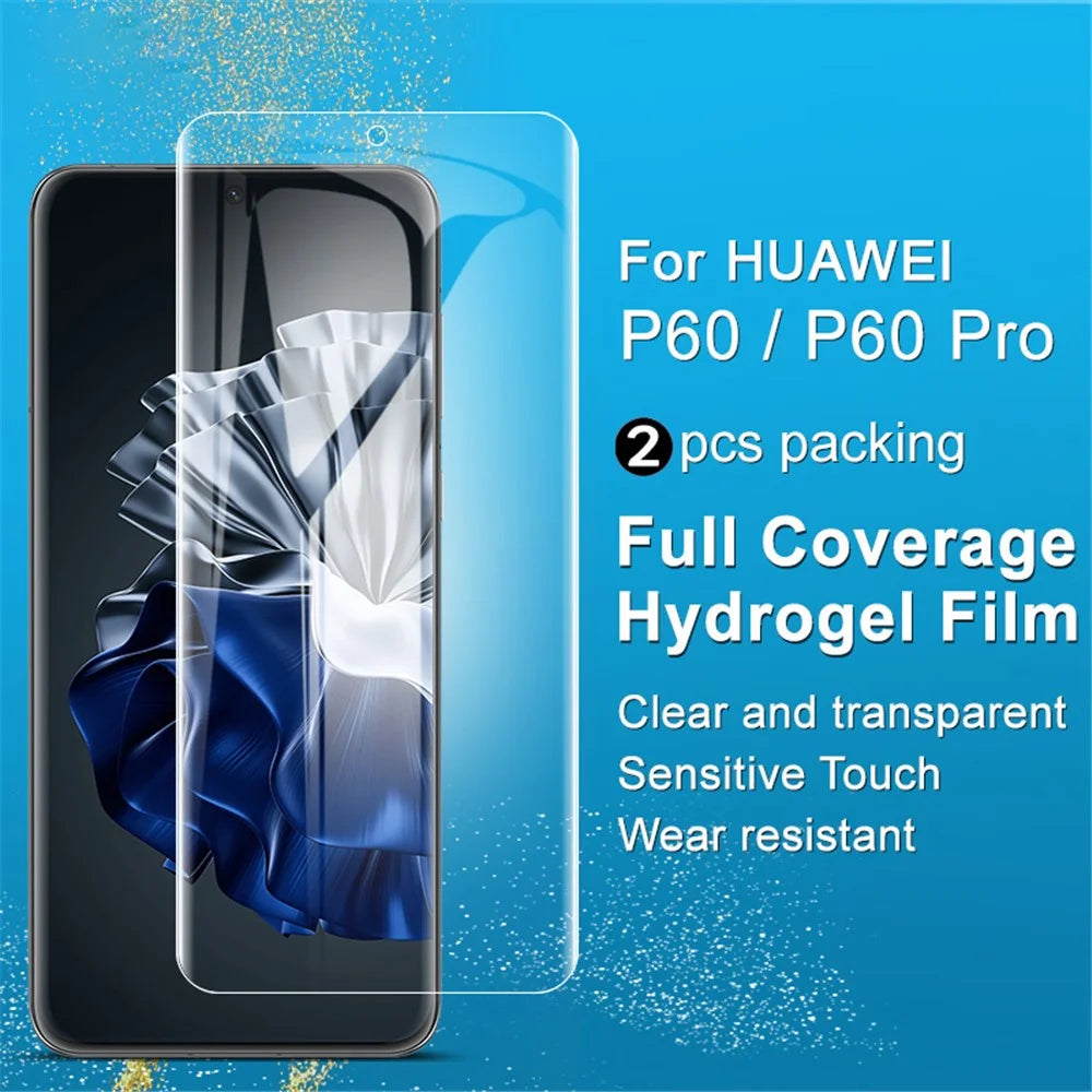 IMAK 2Pcs / Set Hydrogel Film III Soft TPU Screen Film for Huawei P60 / P60 Pro Clear Full Screen Protector - 2