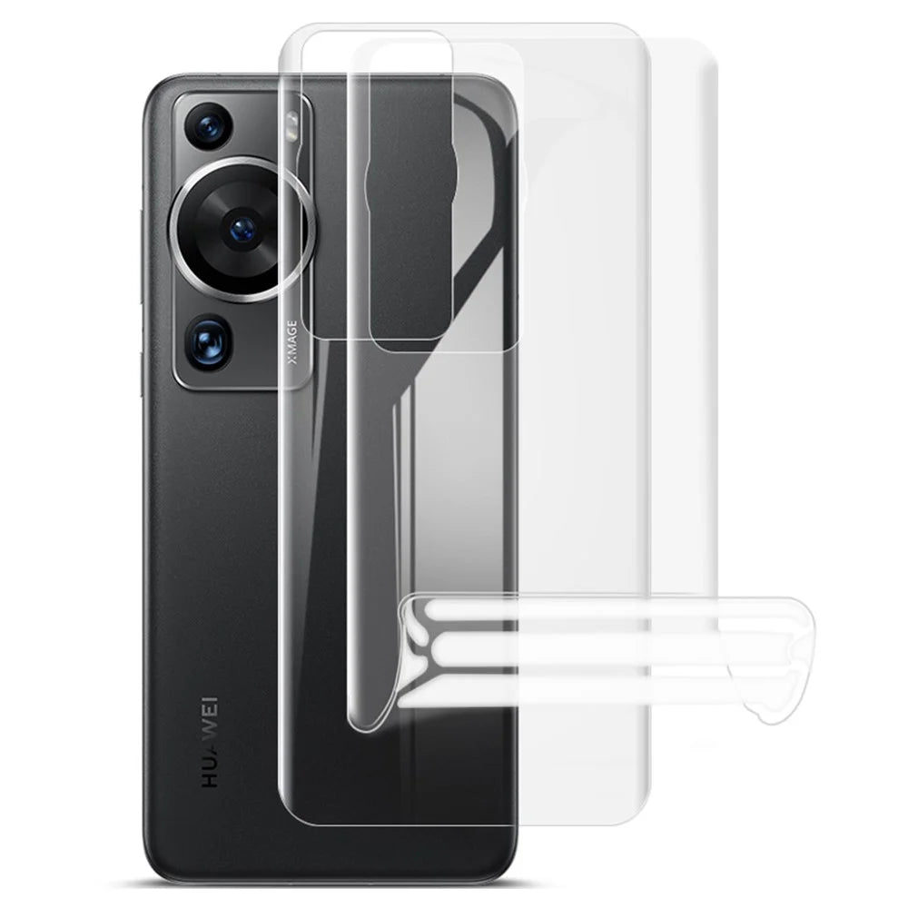 IMAK 2Pcs / Set For Huawei P60 / P60 Pro Hydrogel Film III TPU Back Film HD Clear Phone Back Protector - 1