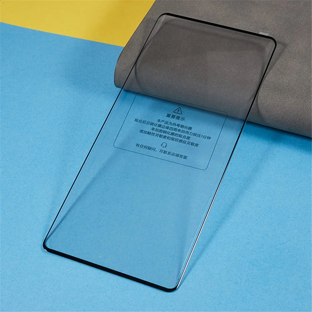 For Motorola Moto X30 Pro 5G / Edge 30 Ultra 5G Black Edge Silk Printing Tempered Glass Film Full Glue Full Screen Protector - 3