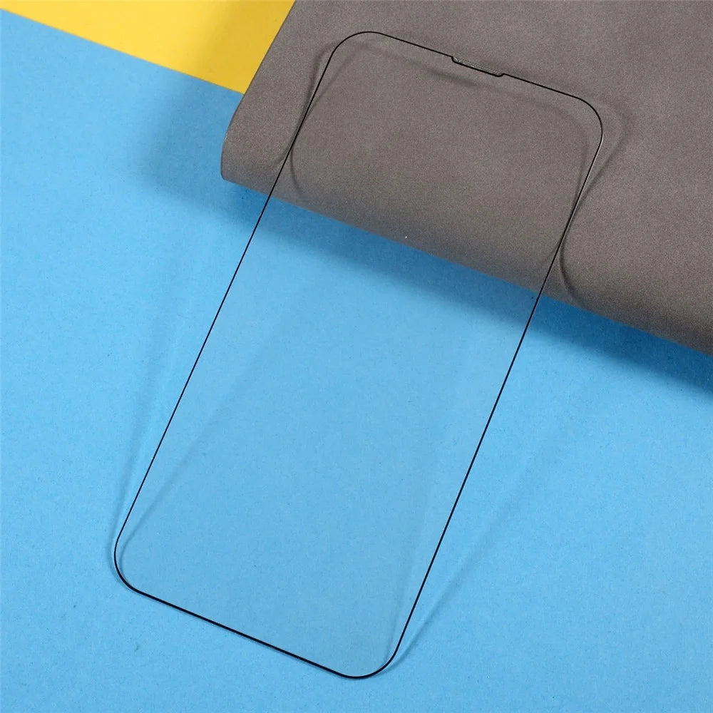 For iPhone 15 High Aluminium-silicon Glass Film Silk Printing Anti-Dust Full Screen Protector - 5