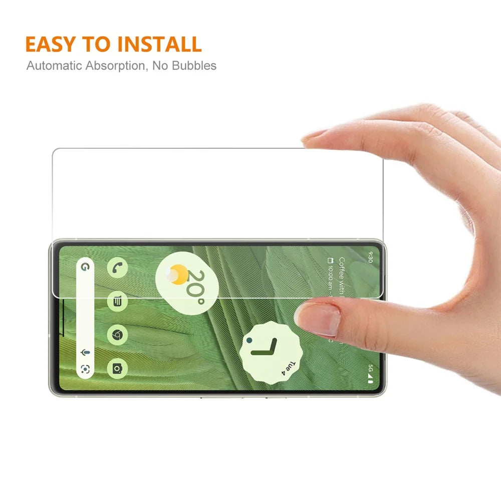 ENKAY HAT PRINCE 2PCS For Google Pixel 7a 0.26mm 9H 2.5D Screen Protector High Aluminium-silicon Glass Film - 4