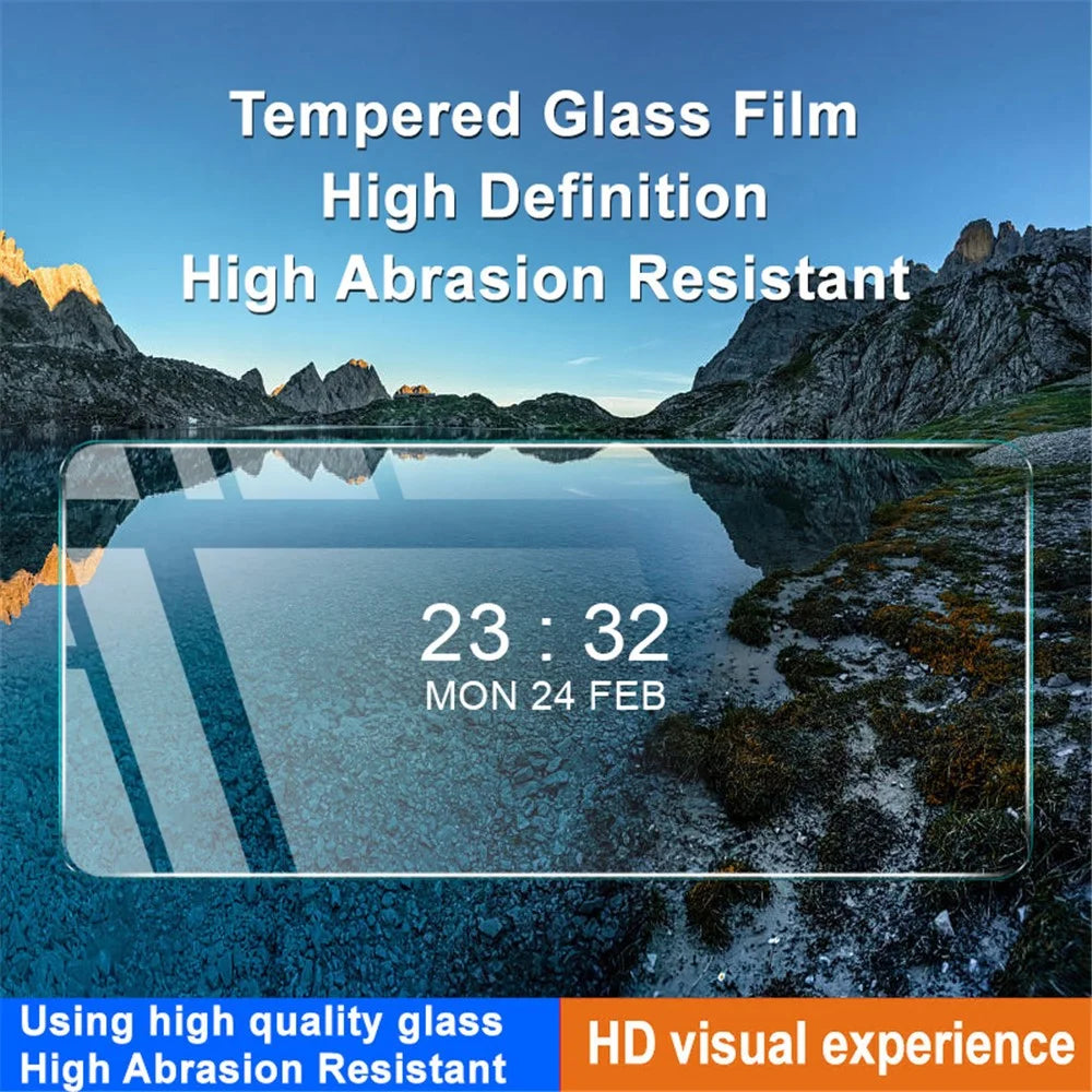 IMAK H Series Tempered Glass Screen Film For Honor X50i 5G / 90 Lite 5G , Dustproof HD Clear Phone Screen Protector - 3