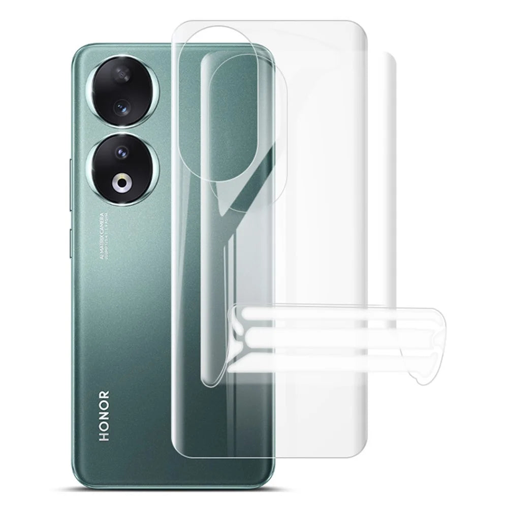 IMAK 2Pcs / Set Hydrogel Film III for Honor 90 Phone Back Guard Protector Clear TPU Transparent Film - 1