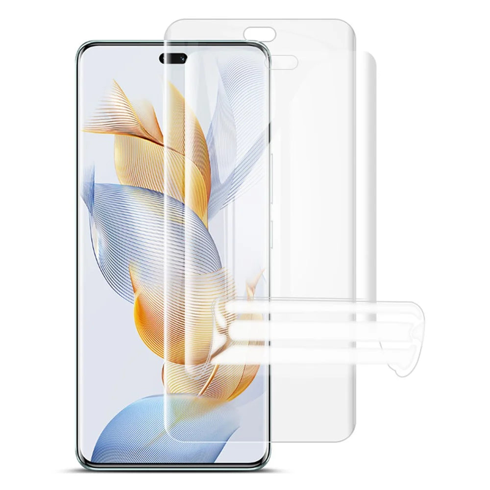 IMAK 2Pcs / Set Hydrogel Film III for Honor 90 Pro Soft TPU Screen Protector HD Transparent Screen Film - 1