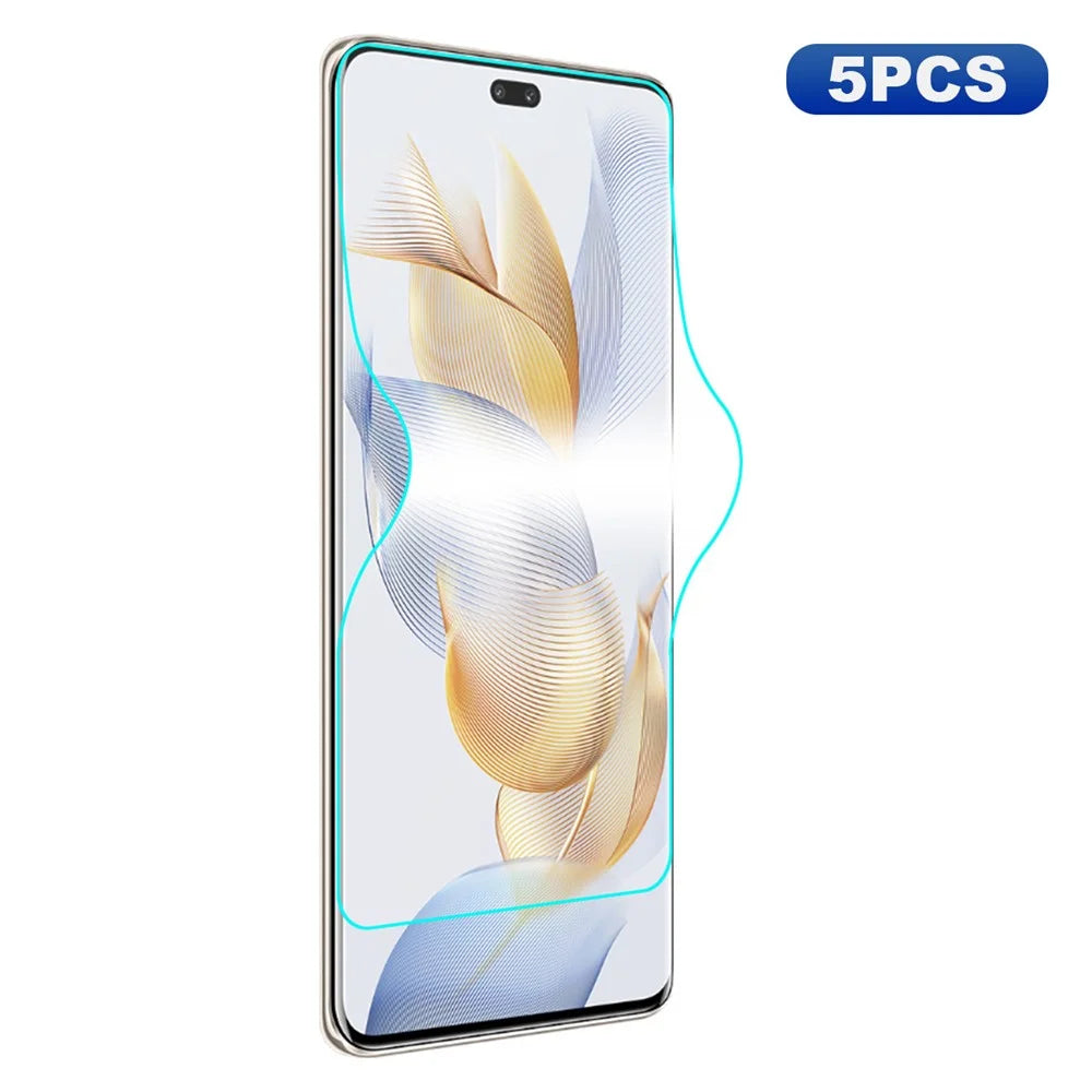 ENKAY HAT PRINCE 5PCS Soft Phone Screen Film For Honor 90 Pro Full Screen Covering TPE+PET+TPU Hydrogel Protector - 1