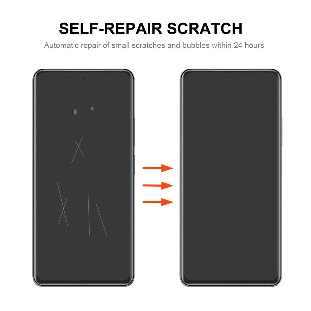 ENKAY HAT PRINCE 5PCS Soft Phone Screen Film For Honor 90 Pro Full Screen Covering TPE+PET+TPU Hydrogel Protector - 3