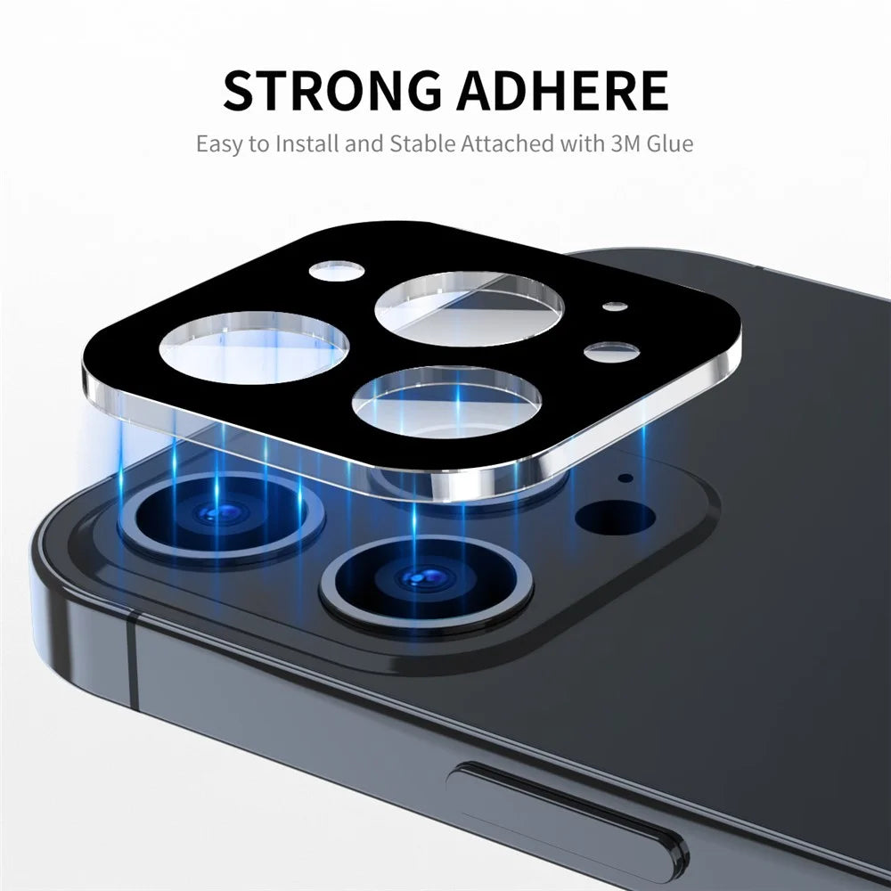 ENKAY HAT PRINCE 2Pcs for iPhone 15 Pro / 15 Pro Max Tempered Glass Camera Lens Film Silk Printing Full Cover Lens Protector - 3