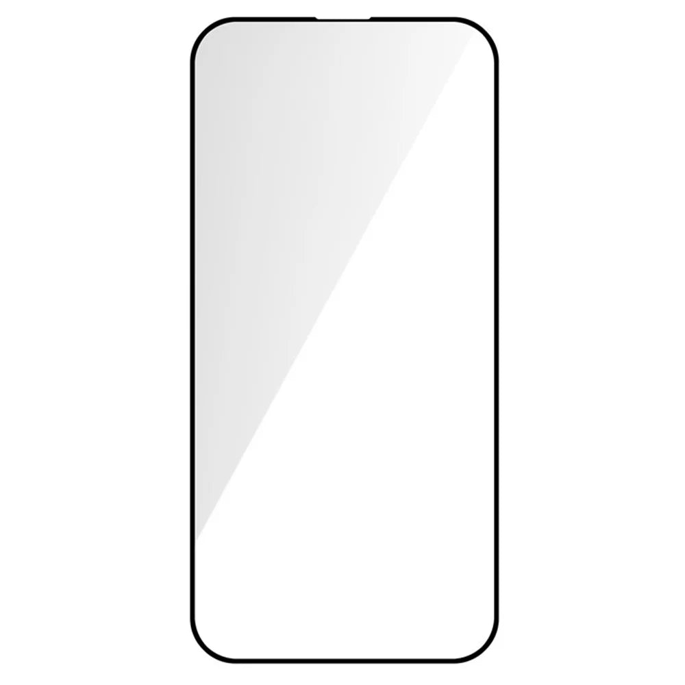For iPhone 15 Pro Max Full Cover Tempered Glass Screen Film Silk Printing Black Edge Cell Phone HD Screen Protector - 2