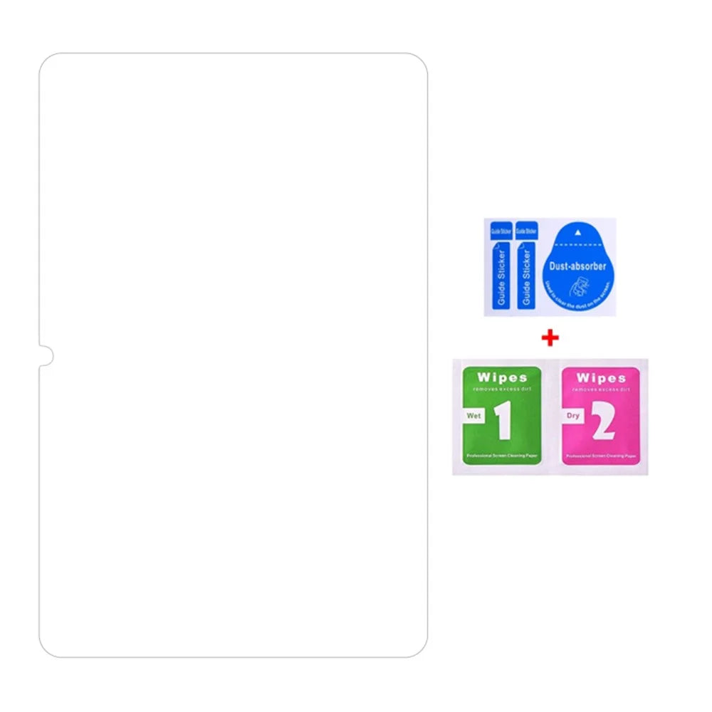 100Pcs Screen Protector for Samsung Galaxy Tab S11 / S10 Lite / S9 / S8 / S7 Ultra Clear Tempered Glass Film (No Package, with Wipes Set, Dust-absorber, Guide Sticker) - 2
