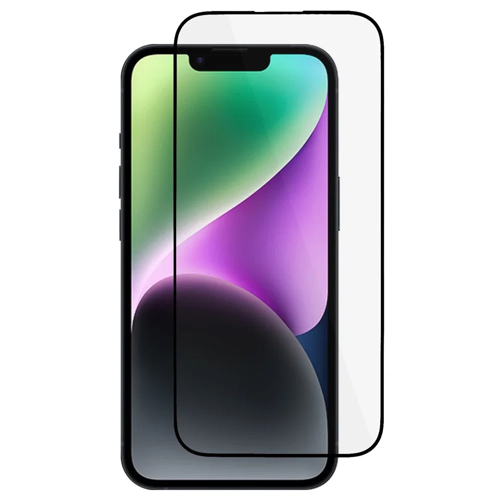 For iPhone 15 Anti-static Tempered Glass Film Full Glue Full Cover Shatterproof Screen Protector - 1