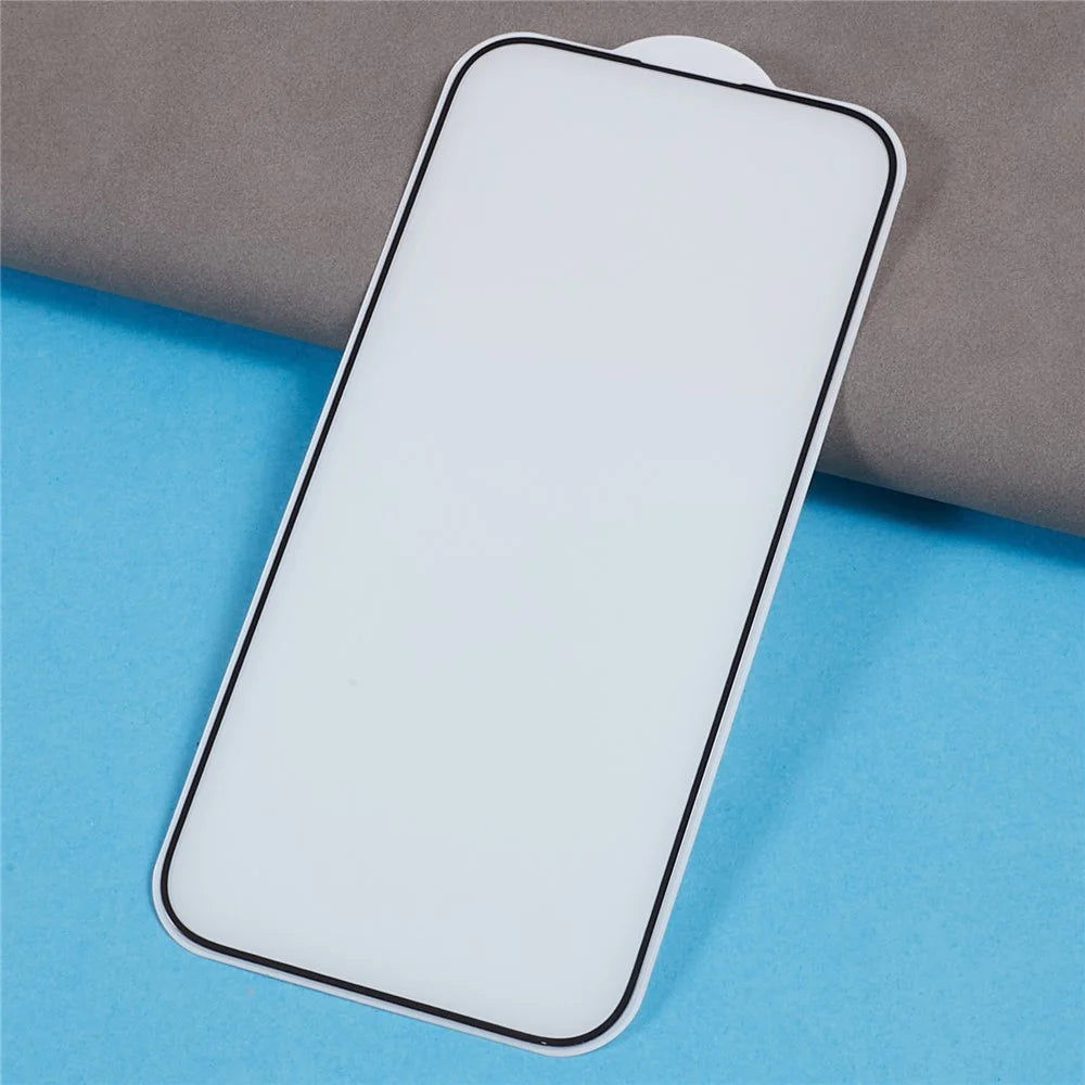 For iPhone 15 Anti-static Tempered Glass Film Full Glue Full Cover Shatterproof Screen Protector - 3