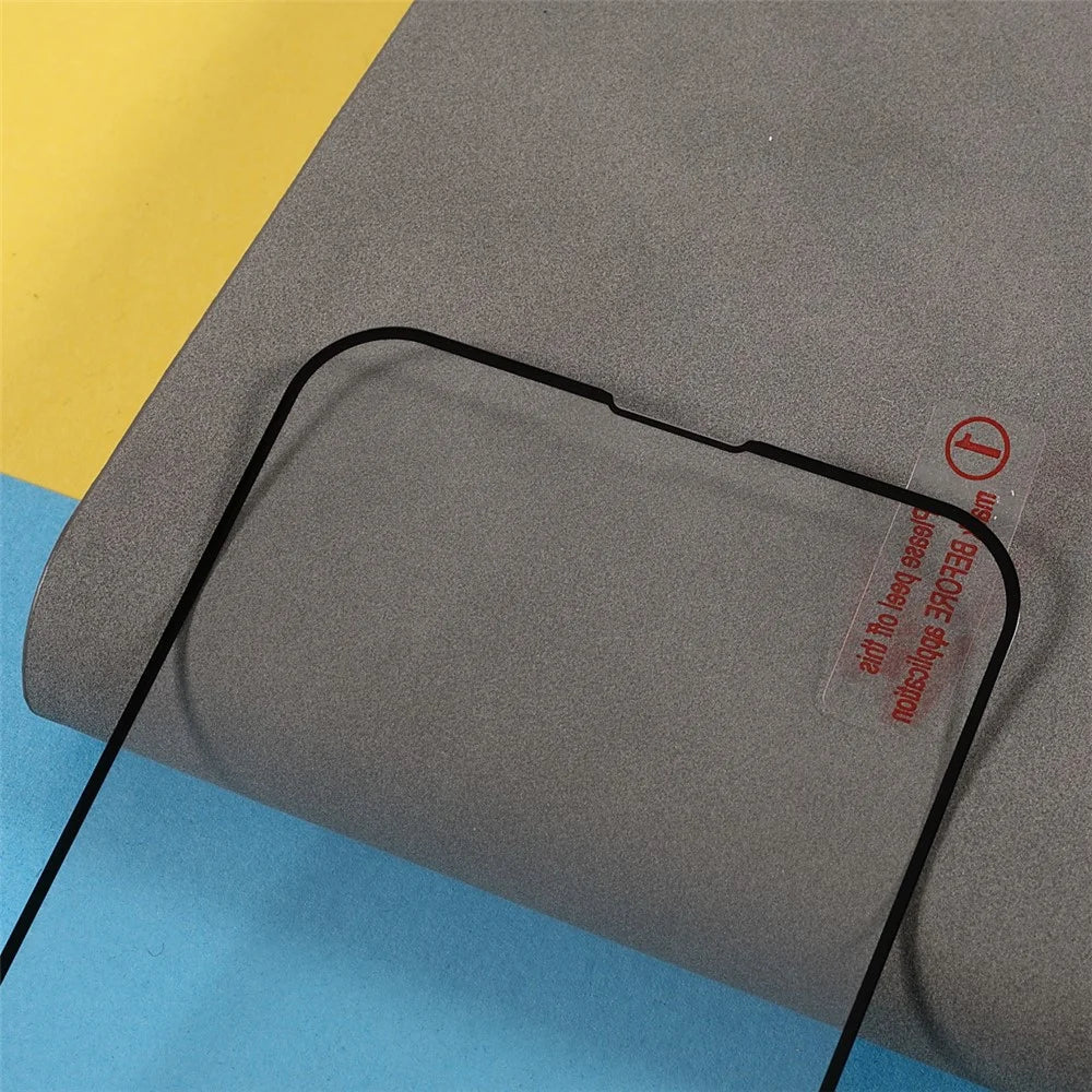 Silk Printing Screen Protector for iPhone 15 Plus , High Aluminum-silicon Glass Full Glue Full Cover Screen Film - 4