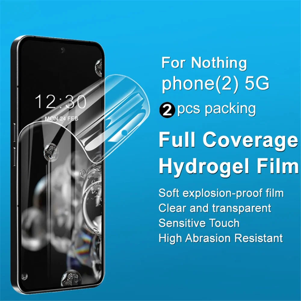 IMAK 2Pcs / Set Hydrogel Film III for Nothing Phone (2) Anti-scratch Screen Protector TPU Screen Film Guard - 3