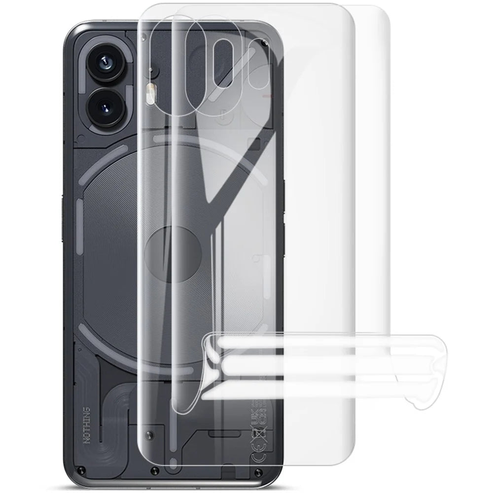 IMAK 2Pcs / Set Hydrogel Film III for Nothing Phone (2) Full Cover Phone Back Protector Clear TPU Film - 1