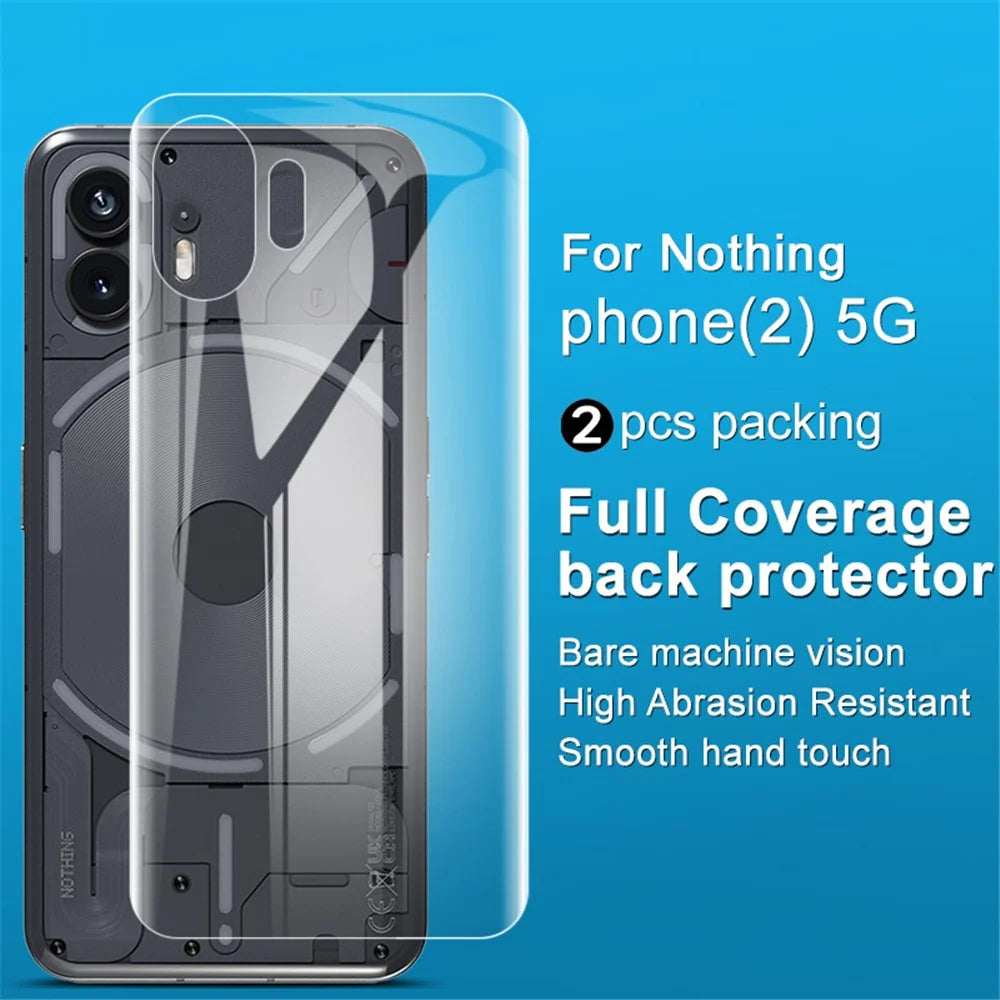 IMAK 2Pcs / Set Hydrogel Film III for Nothing Phone (2) Full Cover Phone Back Protector Clear TPU Film - 2