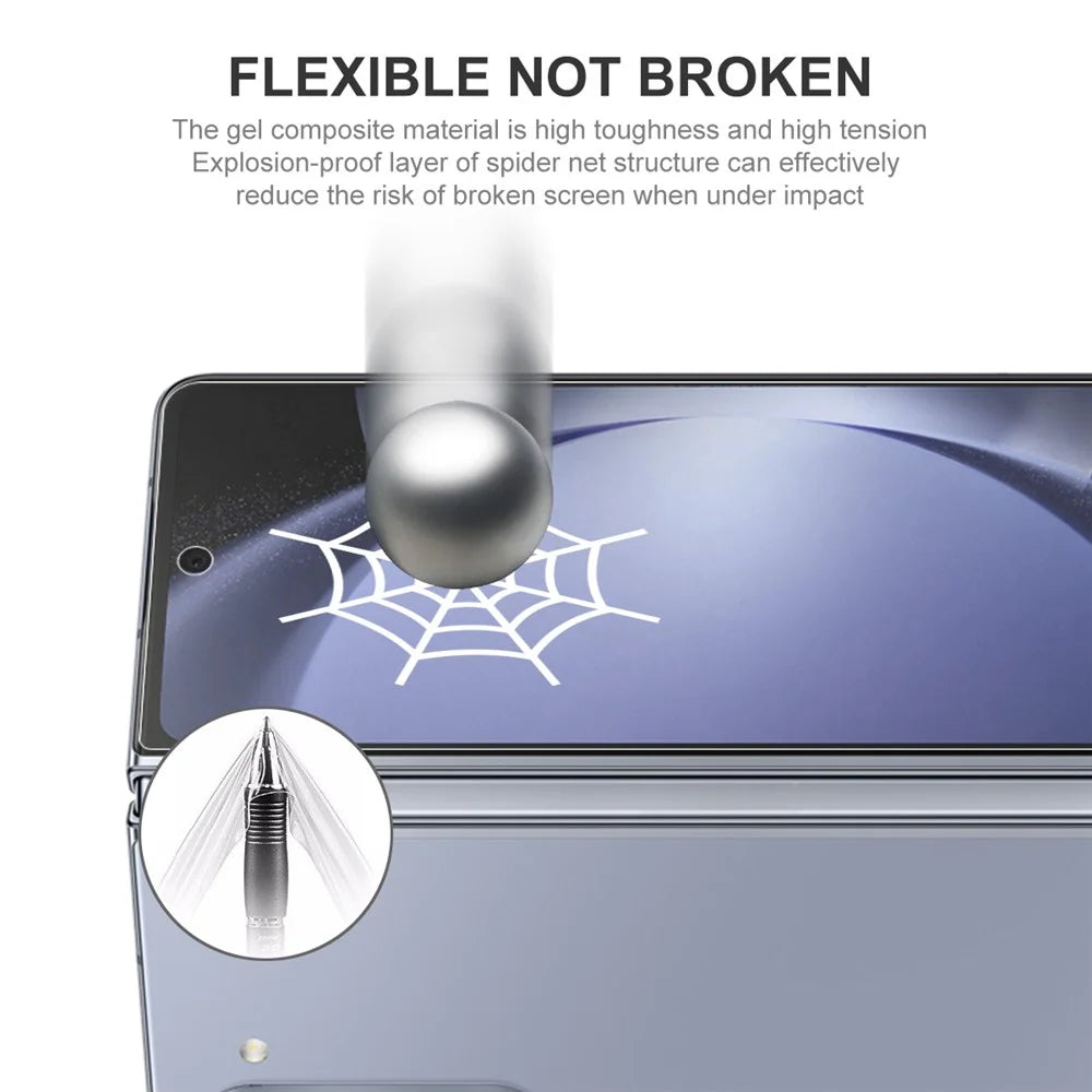 ENKAY HAT PRINCE Hydrogel Film 1 Set Screen Protector for Samsung Galaxy Z Fold5 5G 4-in-1 Full Glue Front Back TPE+PET+TPU Full Cover Film - 6