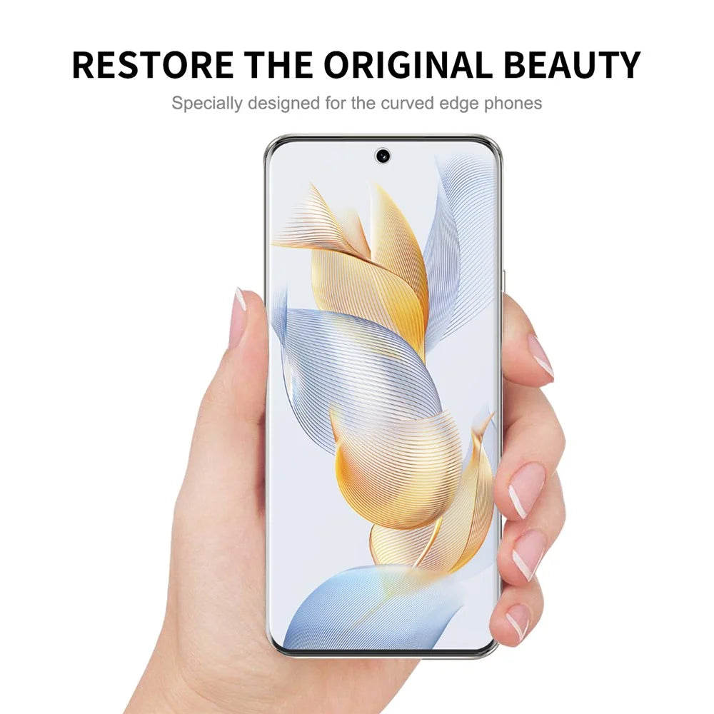 ENKAY HAT PRINCE 2Pcs / Pack For Honor 90 3D Hot Bending Curved Full Cover Screen Protector HD Clear PET Screen Film - 3