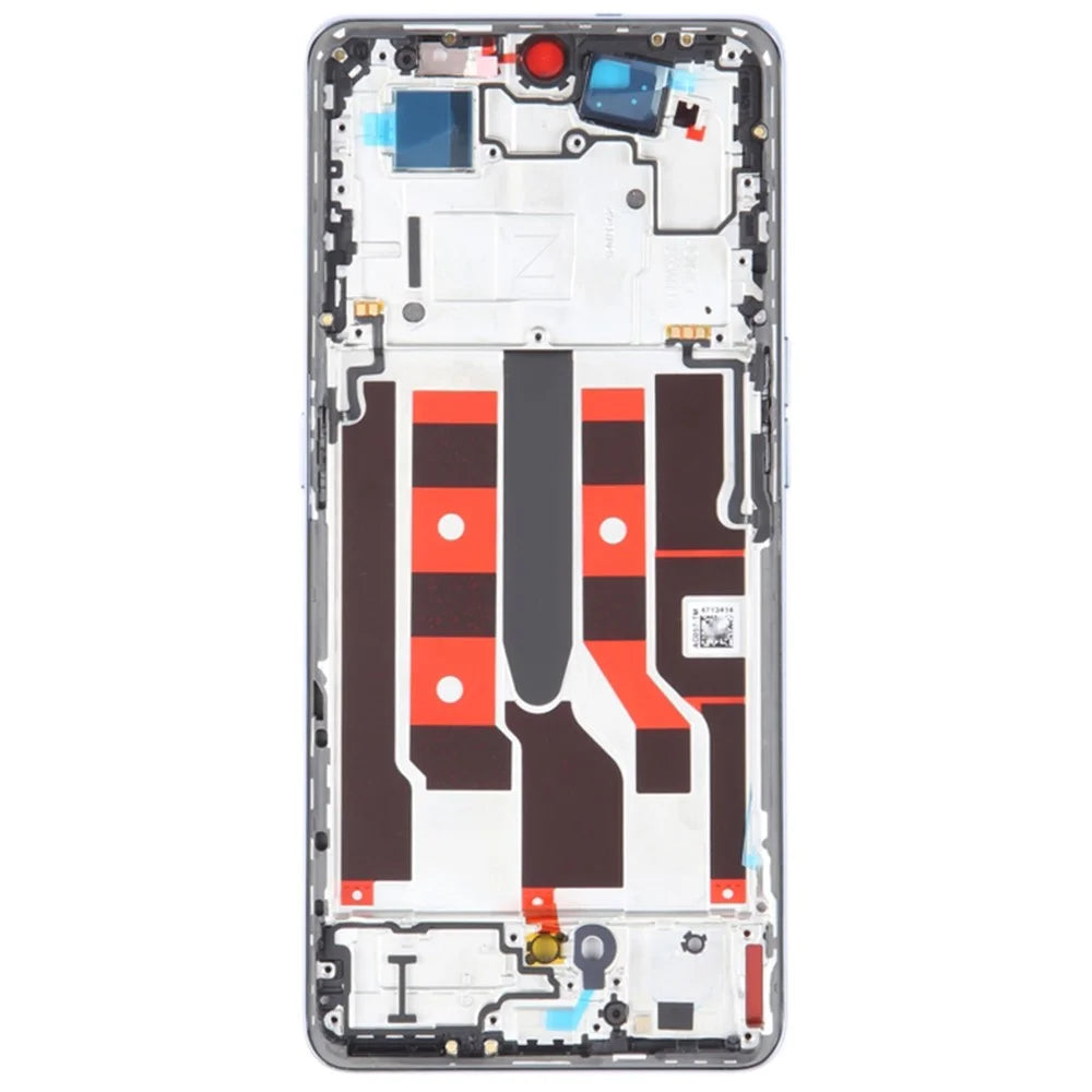 For Oppo Reno8 T 5G Phone Middle Plate Frame Repair Part (A-Side) (without Logo) - Blue - 2