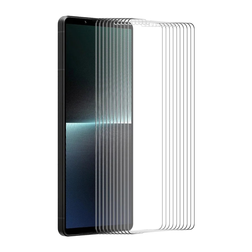 ENKAY HAT PRINCE 10Pcs for Sony Xperia 1 V Screen Protector 0.26mm 2.5D High Aluminium-silicon Glass Anti-scratch Film - 1