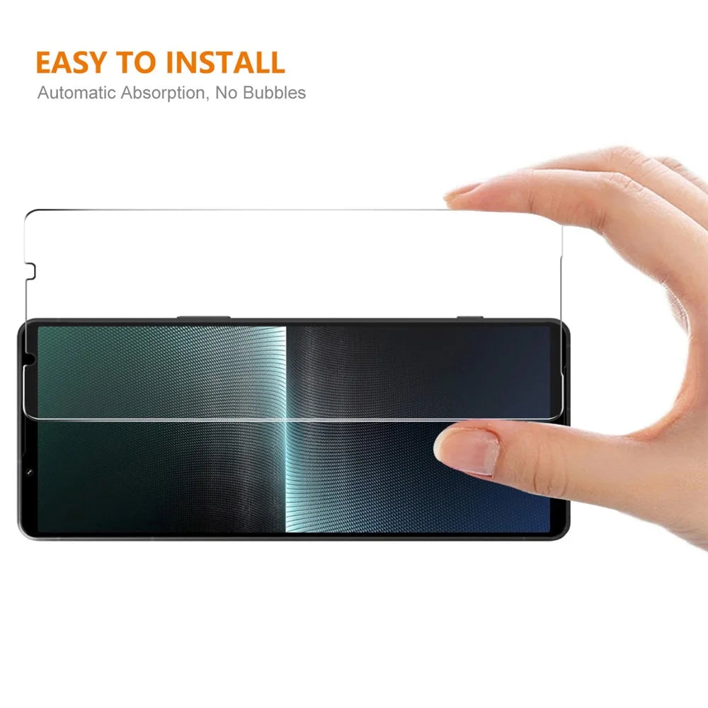 ENKAY HAT PRINCE 10Pcs for Sony Xperia 1 V Screen Protector 0.26mm 2.5D High Aluminium-silicon Glass Anti-scratch Film - 4