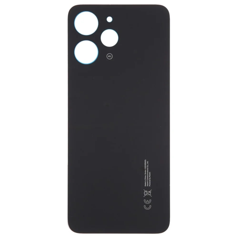 For Xiaomi Redmi 12 4G OEM Battery Housing Back Cover Replacement Part - Black - 2