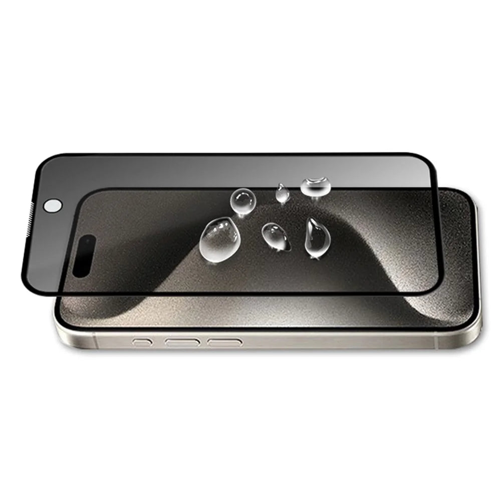 MOCOLO For iPhone 15 Pro Max Anti-Spy Tempered Glass Screen Film Full Glue 3D Arc Edge Screen Protector - 5