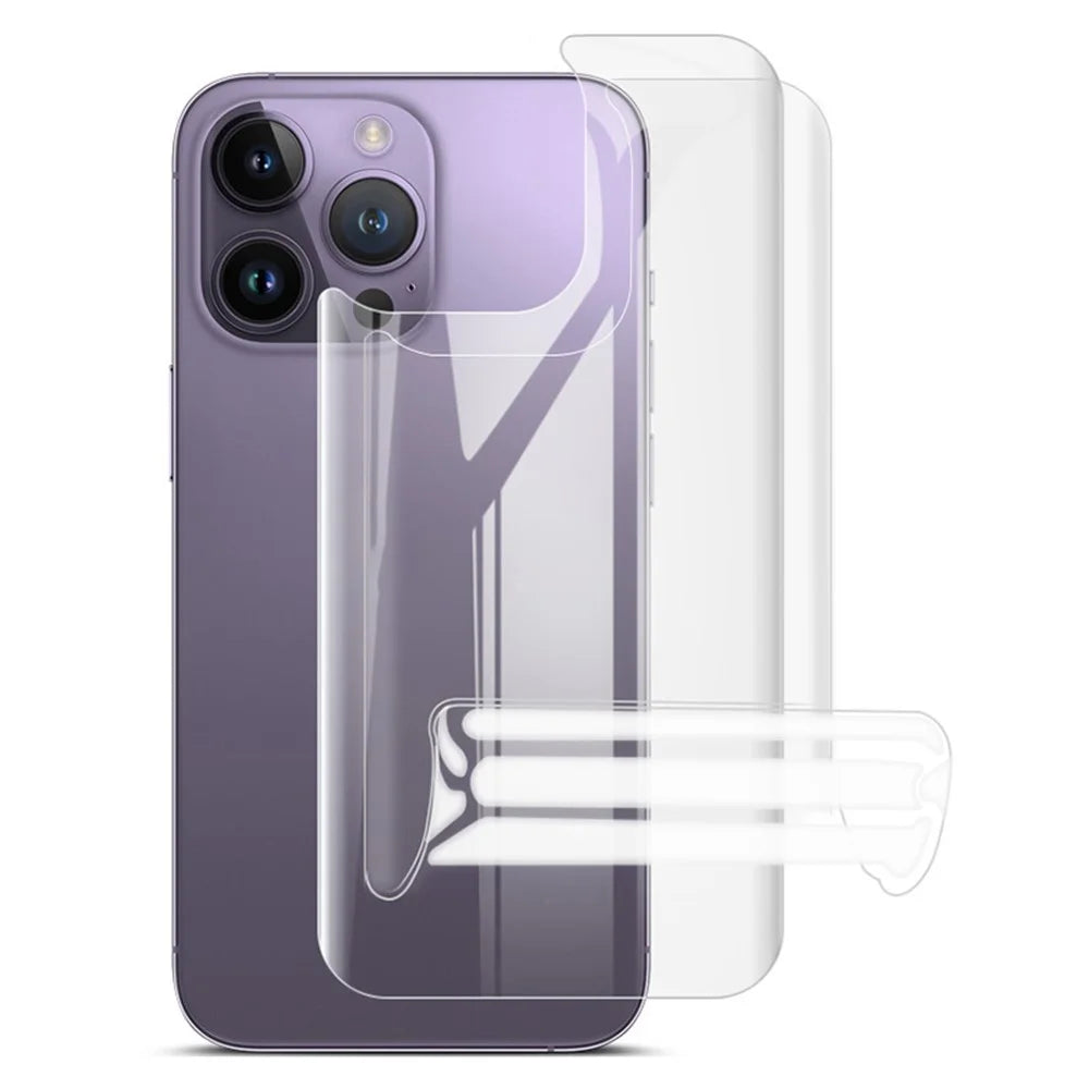 IMAK 2Pcs / Set Hydrogel Film III for iPhone 15 Pro Max Back Protector TPU Transparent Phone Back Film - 1