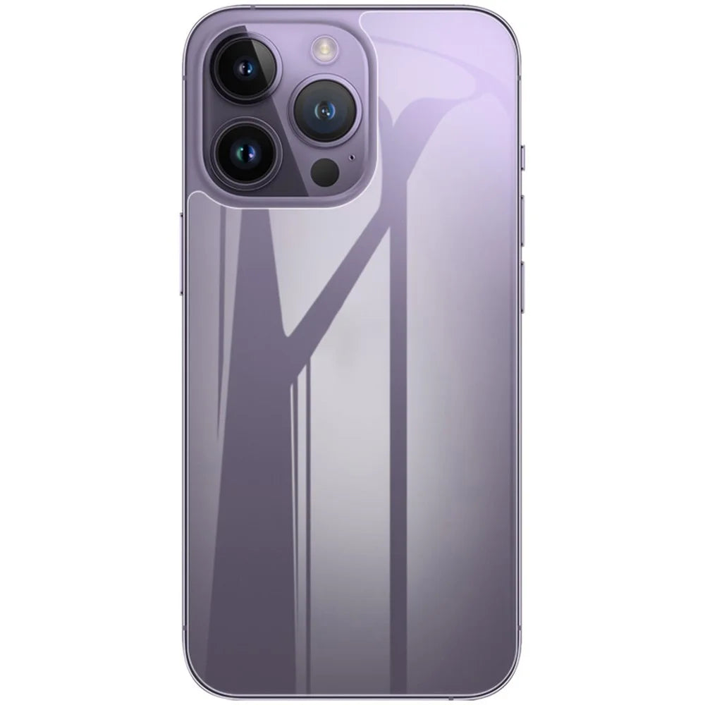 IMAK 2Pcs / Set Hydrogel Film III for iPhone 15 Pro Max Back Protector TPU Transparent Phone Back Film - 4