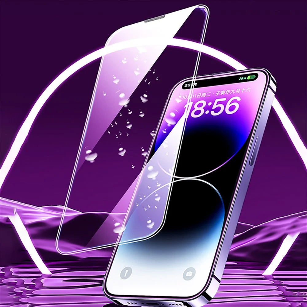 WEKOME KingKong Series 9D Arc Corning Gorilla Glass Film for iPhone 15 HD Tempered Glass Screen Protector - 5
