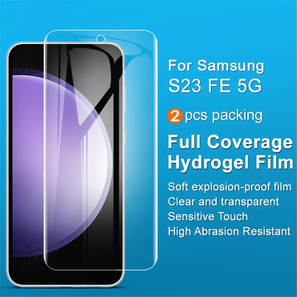 IMAK 2Pcs / Set Hydrogel Film III for Samsung Galaxy S23 FE Screen Protector HD Clear TPU Phone Screen Film - 2