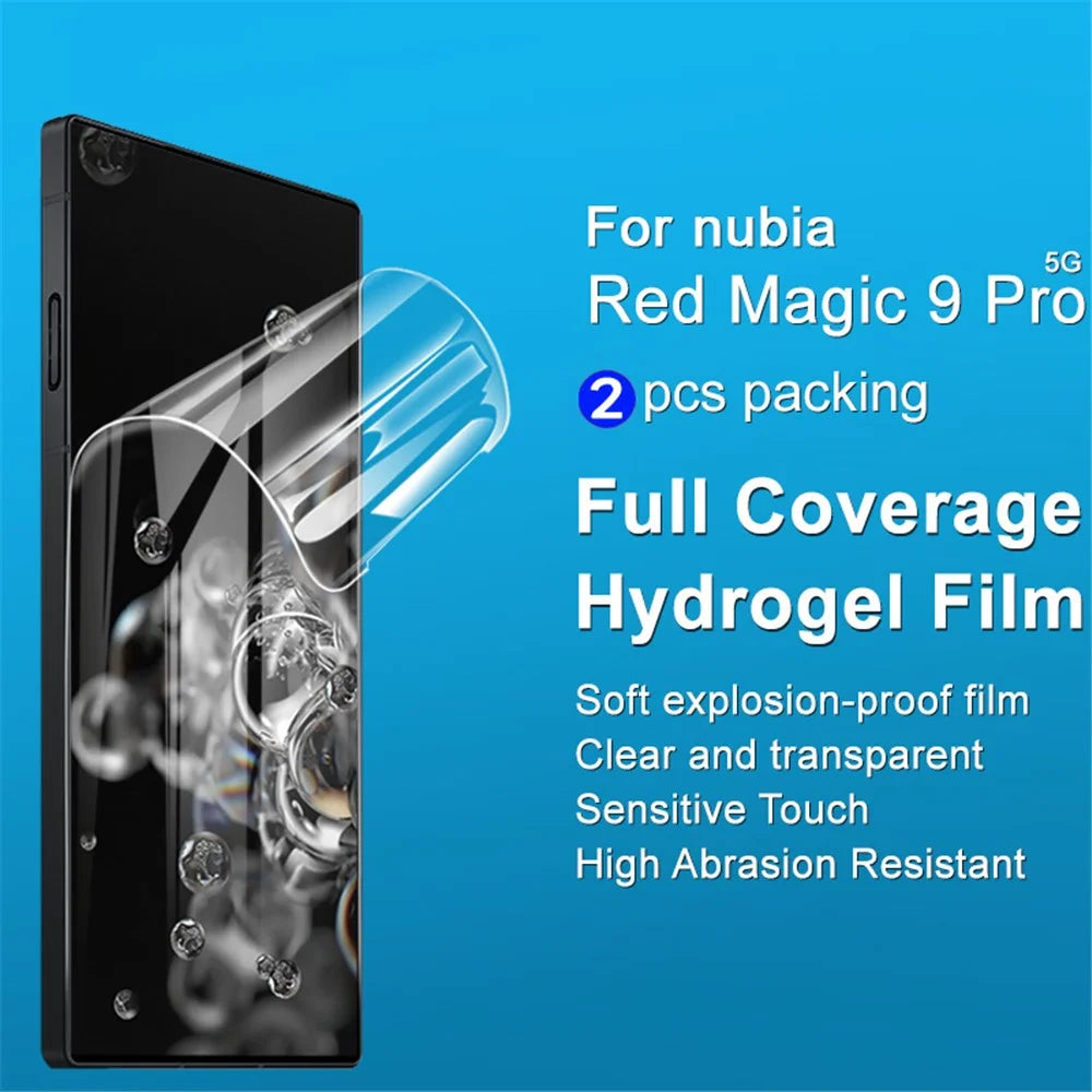IMAK 2Pcs / Set Hydrogel Film III for ZTE nubia Red Magic 9 Pro 5G / 9 Pro+ 5G / 9S Pro 5G / 9S Pro+ 5G Screen Protector Flexible TPU Film - 4