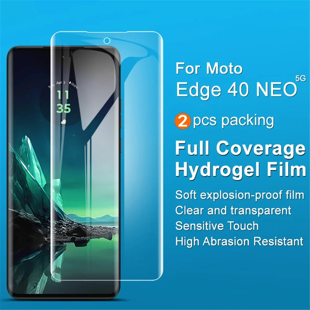 IMAK 2Pcs / Set Hydrogel Film III for Motorola Edge 40 Neo 5G TPU Screen Protector Touch Sensitive HD Film - 2