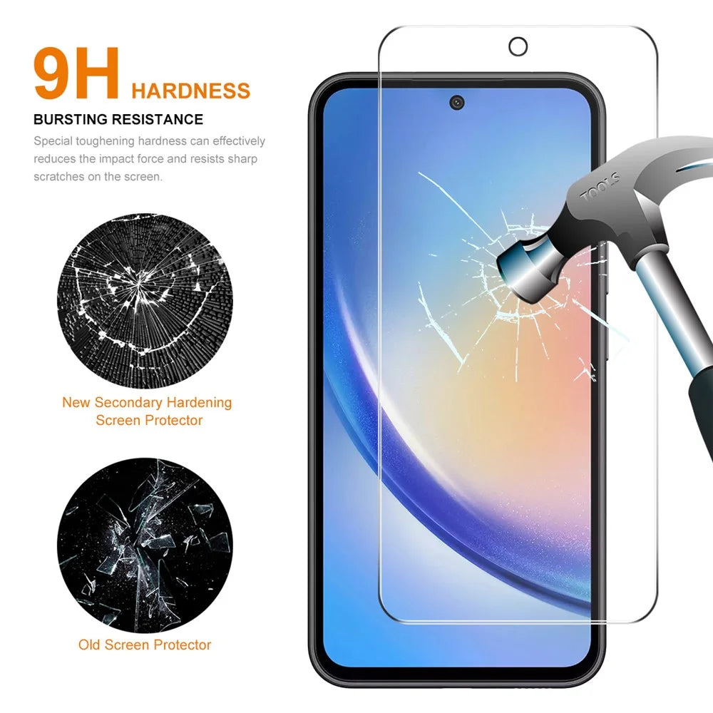 ENKAY HAT PRINCE 5Pcs For Samsung Galaxy A35 5G 0.26mm 2.5D High Aluminium-silicon Glass Screen Film - 2