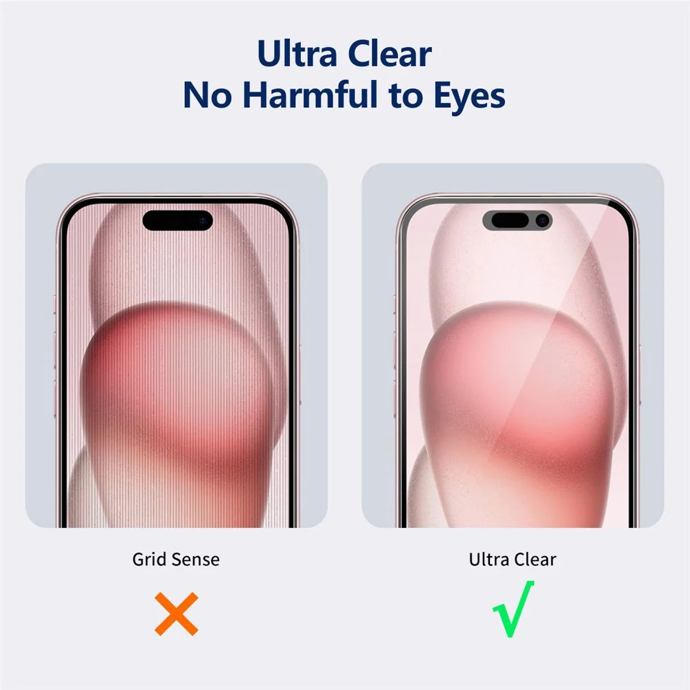 ENKAY HAT PRINCE For iPhone 15 Silk Printing Film Anti-peep Anti-fingerprint Screen Protector - 6