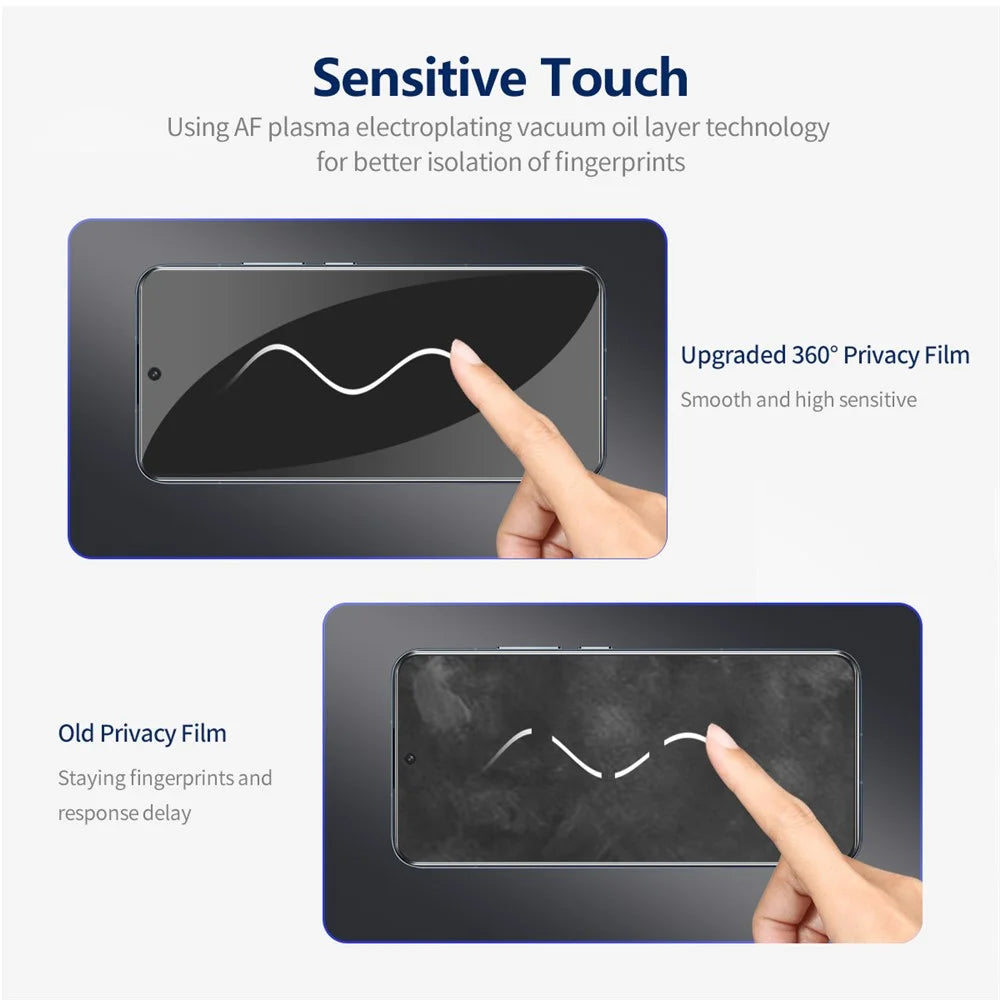 ENKAY HAT PRINCE 5Pcs For Samsung Galaxy F54 5G / M54 5G Screen Protector Silk Printing Anti-peep Film - 7
