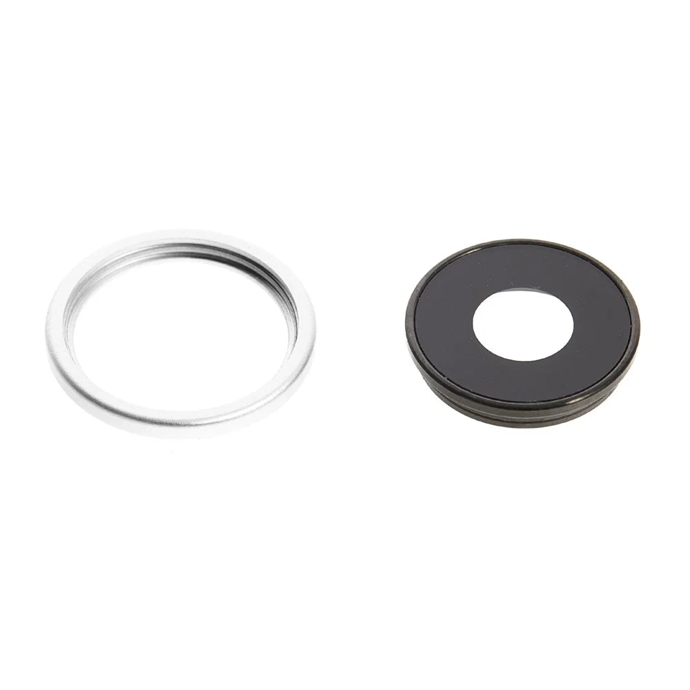1 Set For iPhone 16e OEM Rear Camera Rim Lens Cover (without Logo) - White - 3