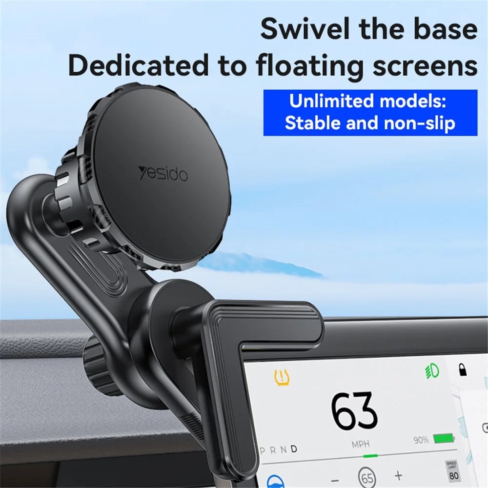 YESIDO C212 Floating Car Screen Phone Holder Rotatable Magnetic Cellphone Bracket - 2