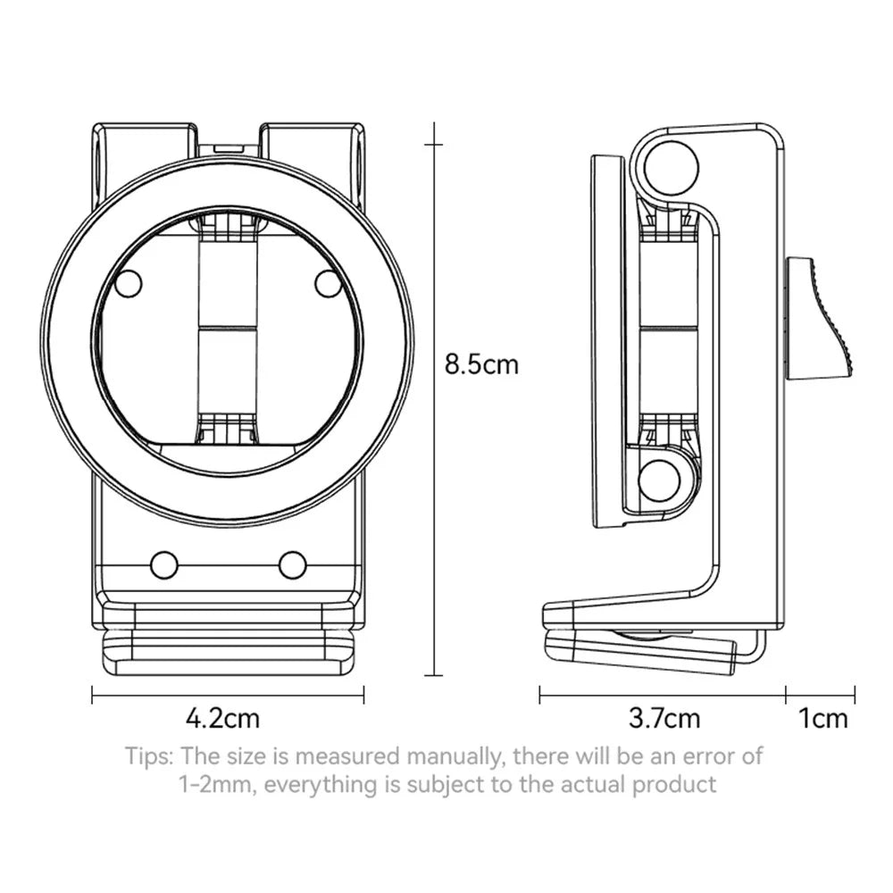 YESIDO C298 Portable Travel Magnetic Phone Holder Zinc Alloy Adjustable Cellphone Bracket - 7