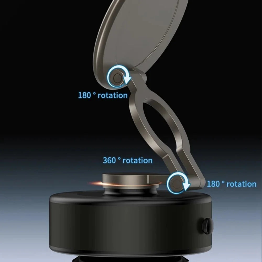 D2 Car Phone Holder 3-Axis Folding Magnetic Suction Cup 360 Degree Rotation Phone Stand - 3