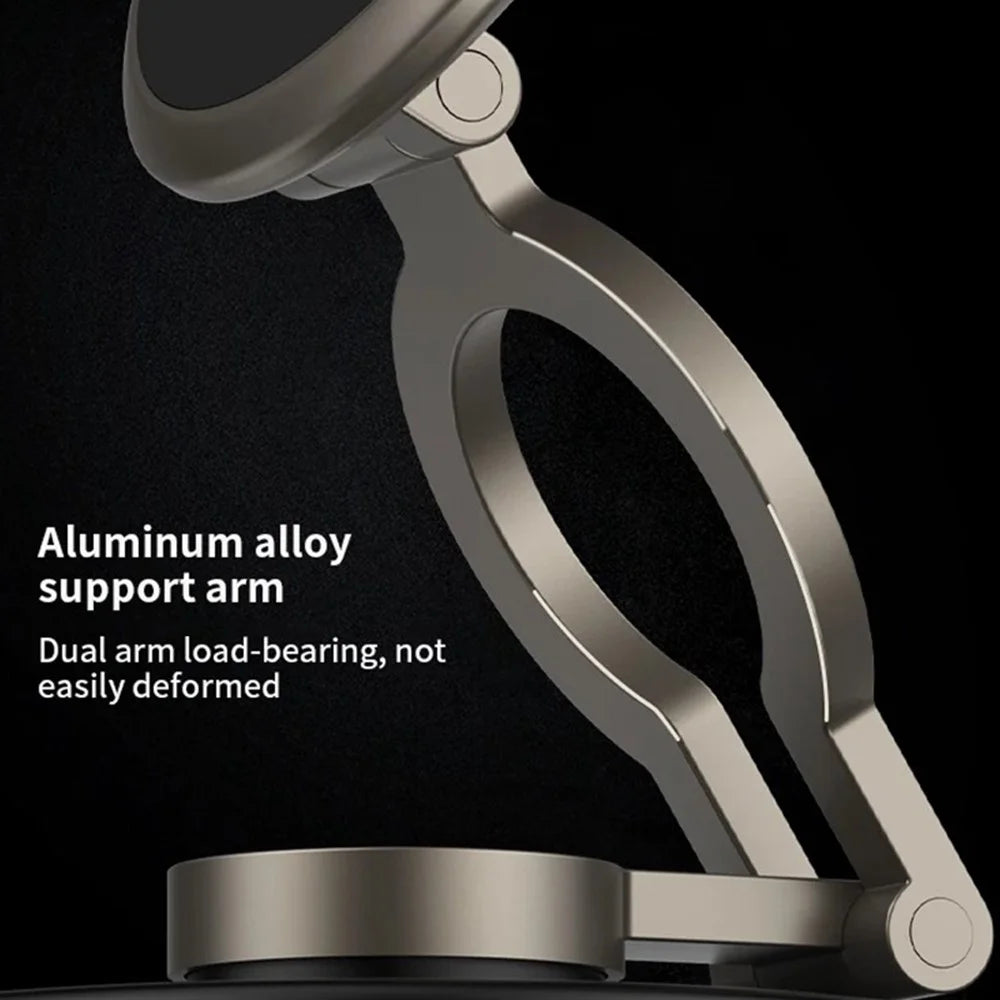 D2 Car Phone Holder 3-Axis Folding Magnetic Suction Cup 360 Degree Rotation Phone Stand - 4