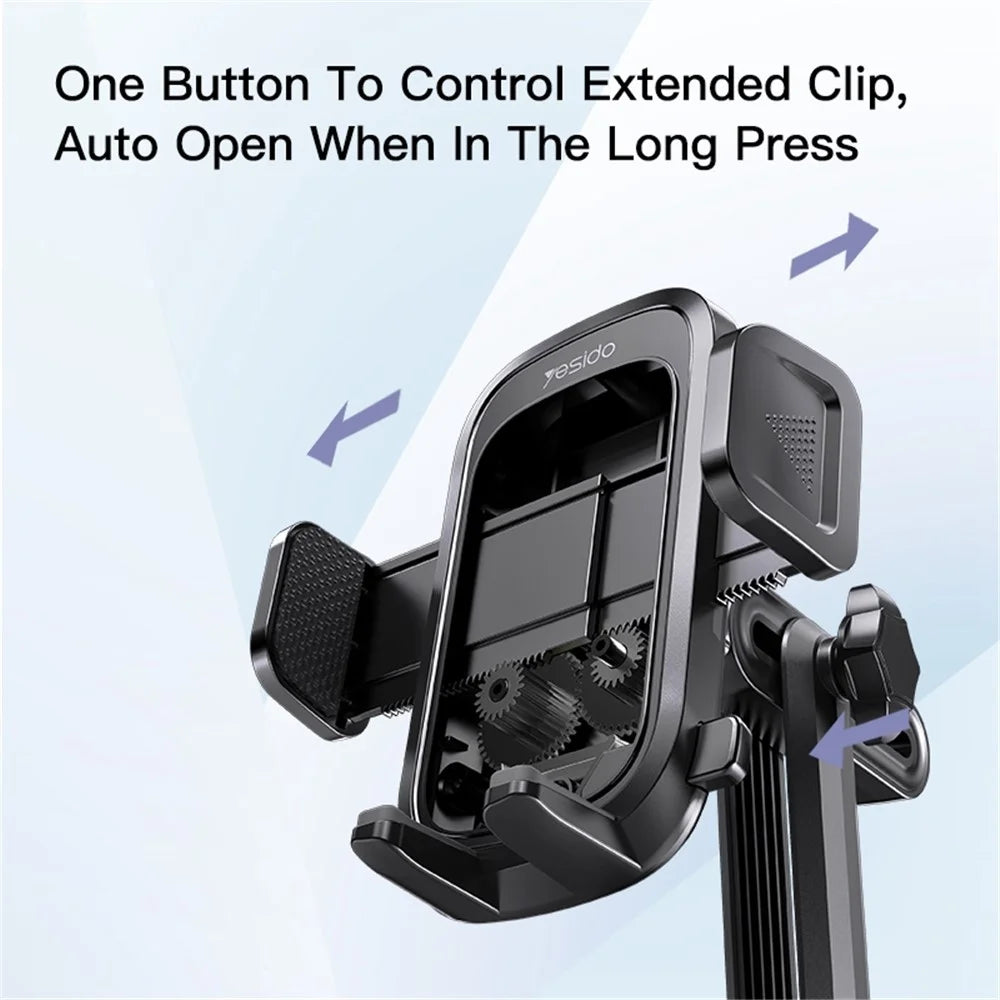 YESIDO C195 360 Degrees Rotating 4-6.7 inch Phone Bracket for Car Cup Holder Stand - 7
