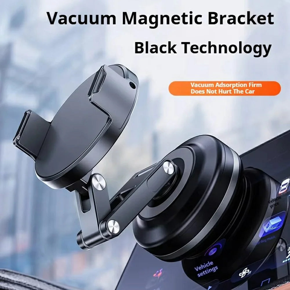 X63J Foldable Car Phone Mount Vacuum Suction Dashboard Phone Navigation Stand - 7
