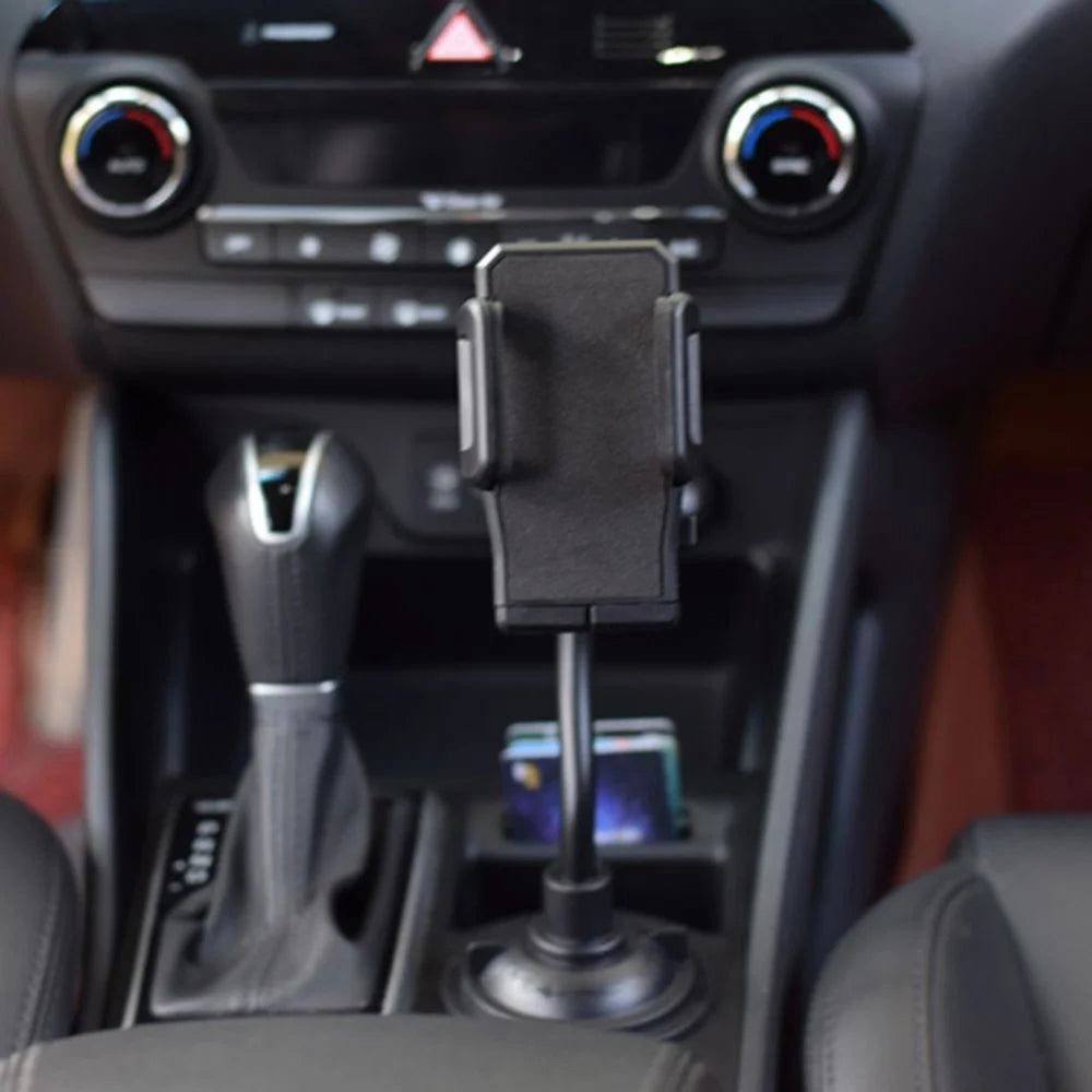 360 Degrees Rotation Car Cup Holder Phone Mount Bendable Hose Cellphone Bracket - 5
