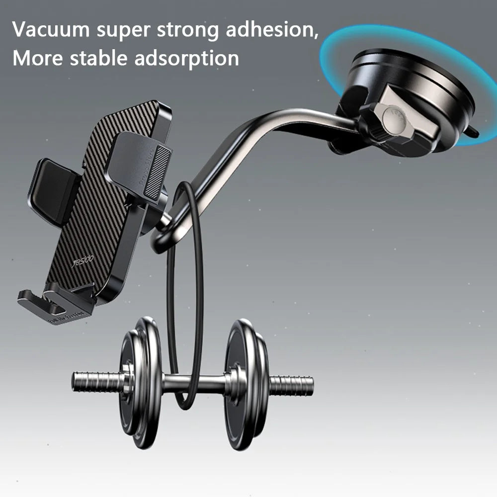 YESIDO C172 Suction Cup Multi-Function Dashboard Phone Mount Car Magnetic Phone Holder for iPhone 16 / 16 Plus / 16 Pro / 16 Pro Max - 4
