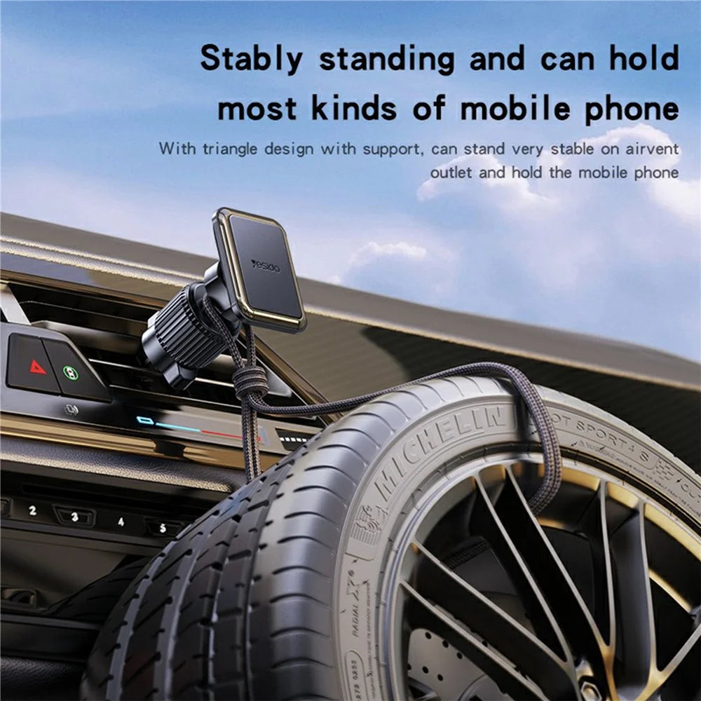 YESIDO C245 Hook Type Magnetic Mobile Phone Holder Bracket for Car Air Outlet - 4