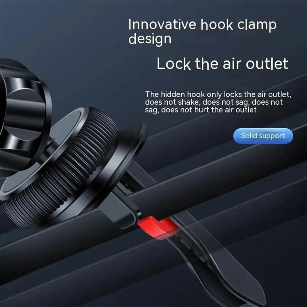 JMARY MH-78 Car Air Vent Phone Mount Strong Magnetic Absorption Cell Phone Holder Bracket - 2