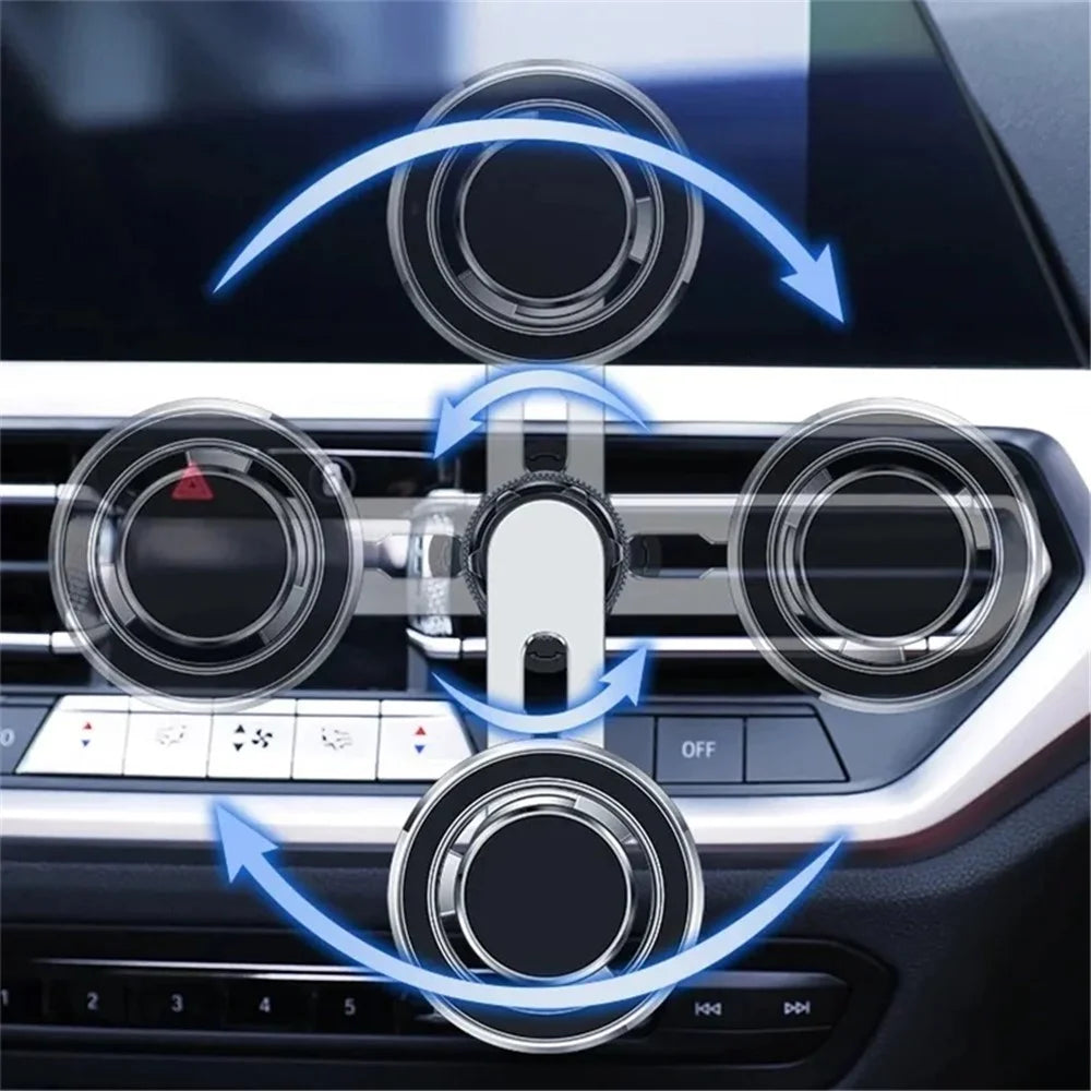 JMARY MH-78 Car Air Vent Phone Mount Strong Magnetic Absorption Cell Phone Holder Bracket - 6